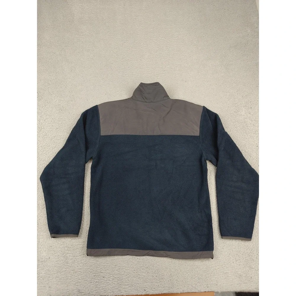 The North Face Jacket Mens Small Blue Gray‎ Polartec Fleece Full Zip Pockets